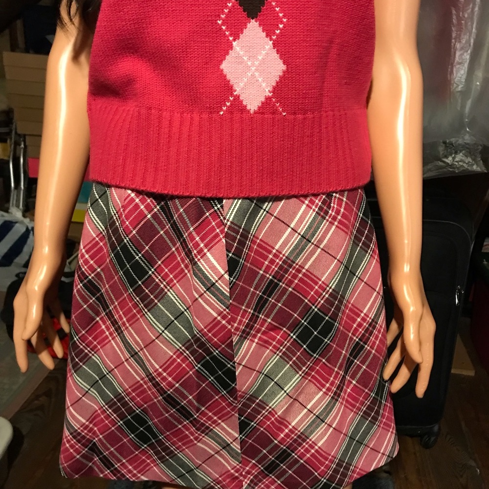 Women’s Boutique Europa Pink Checked Skirt Size 10